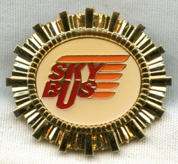 Circa 1993 Sky Bus Pilot Hat Badge