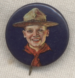 Circa 1910s-1920s Boy Scout Celluloid Pin