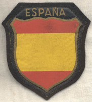 Early WWII German Army Spanish "Blue Division" Volunteer sleeve shield for an Enlisted Man