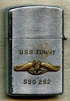 Great Mid-Late 1950's USS Tunny SSG 282 Small  Penguin Lighter