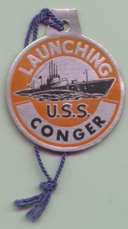 WWII Submarine Launch Tag for the USS Conger SS-477