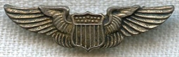 Sterling 1930s USAAF Sweetheart Lapel Wing