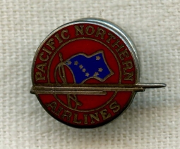 Sterling Pacific Northern Airlines Lapel Pin by Robbins Co. from Late 1940s