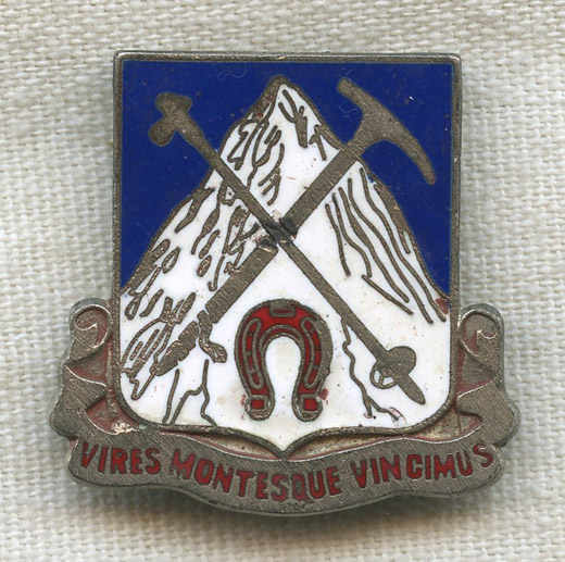 Sterling Wwii Us Army 87th Infantry Regiment Mountain Di By Dondero