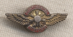 Sterling WWII Continental Aircraft Motors Lapel Pin