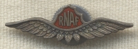 Sterling Silver WWII Royal Norwegian Air Force (RNAF) Lapel Wing