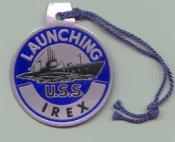 WWII Submarine Launch Tag for the USS Irex SS-482