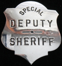 Nice, Large Ca. 1920's Special Deputy Sheriff 'Stock' Badge by C.D. Reese, NY