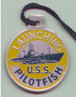 WWII Submarine Launch Tag for the USS Pilotfish SS-386