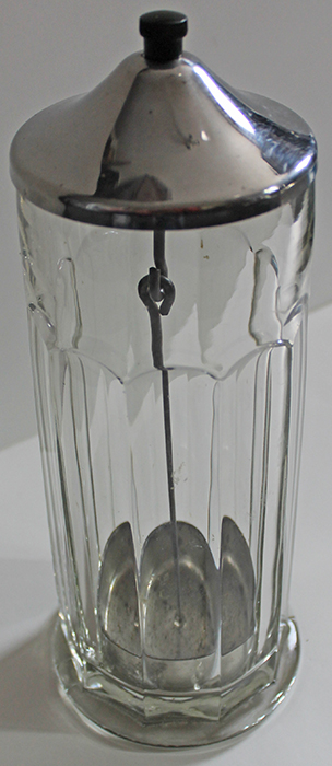 Antique Glass 40 Straw Holder Dispenser Mercantile Soda Fountain 