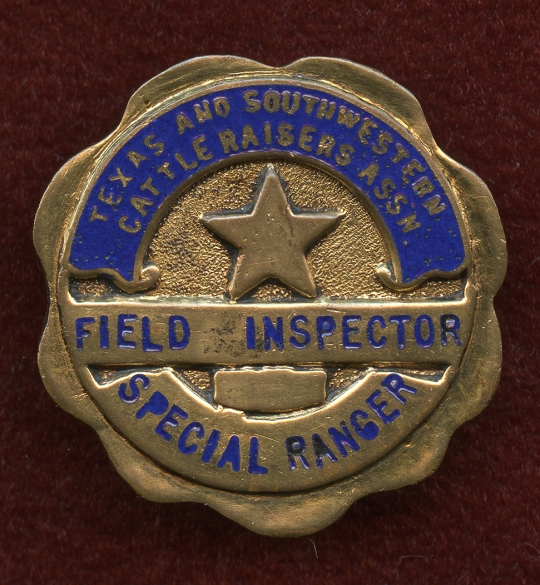 Very Rare, Pre-Standardization Ca 1937 Texas Ranger Badge from Company F.  LARGE!: Flying Tiger Antiques Online Store