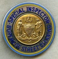 Ca. 1900's - 1910's Philadelphia Bureau of Street Cleaning Special Inspector Badge