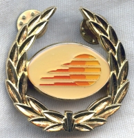 1990s Sunrise Aviation Pilot Hat Badge