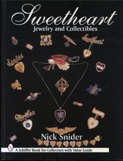 Signed 1995 Schiffer Book "Sweetheart Jewelry and Collectibles" Reference Guide by Nick Snider