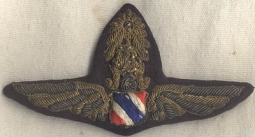 Very Rare Thailand Chief Pilot Bullion Wing from WWII Era