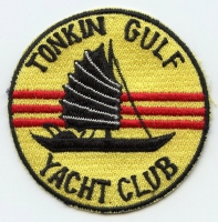 Mid-Late 1960s Japanese-Made USN "Tonkin Gulf Yacht Club" Novelty Patch