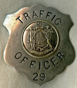 Rare, Early Maine State Traffic Officer Badge, Pre-State Police with Extremely Low #