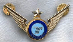 Circa 1980s Transilaca (South American Airline) Captain Hat Badge