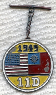 BEING RESEARCHED - Numbered WWII "1945 11D" Chinese Badge