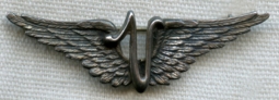 BEING IDed V Aviation Lapel Wing WWI-1920s USAS Insignia Design NOT FOR SALE TIL IDed