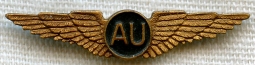 BEING RESEARCHED - Unidentified "AU" Lapel Wing - NOT FOR SALE UNTIL IDed