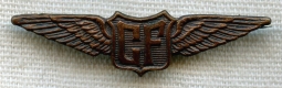 BEING RESEARCHED - "GF" Lapel Wing - NOT FOR SALE UNTIL IDed