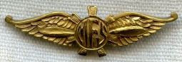 BEING RESEARCHED - "MFS" Lapel Wing Possibly for Flight School - NOT FOR SALE UNTIL IDed