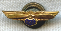 BEING RESEARCHED - "NAC" Lapel Wing  by Robbins Co. - NOT FOR SALE UNTIL IDed