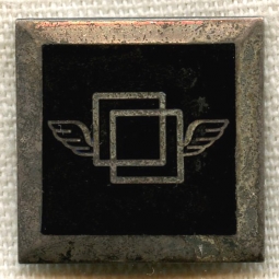 BEING RESEARCHED - Sterling Pin with Flying Squares by N.A. Meyers - NOT FOR SALE UNTIL IDed