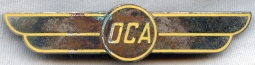 BEING RESEARCHED - Large "OCA" Enameled Wing - NOT FOR SALE UNTIL IDed