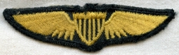 BEING RESEARCHED - Unidentified Shield Wing Embroidered in Gold - NOT FOR SALE UNTIL IDed