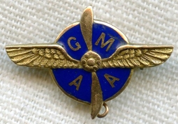 BEING RESEARCHED Solid Gold "GMAA" Lapel Pin (Greater Miami Aviation Assoc?) NOT FOR SALE UNTIL IDed