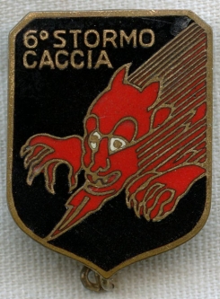 BEING RESEARCHED - Italian AF 6th Fighter Wing Badge Circa ? - NOT FOR SALE UNTIL IDed