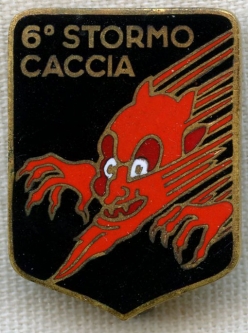 BEING RESEARCHED - Numbered Italian AF 6th Fighter Wing Badge Circa ? - NOT FOR SALE UNTIL IDed