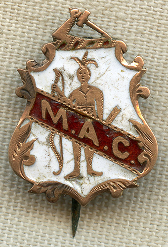 Beautiful 1880's-90's Lapel Pin: Massachusetts A_ C_: Flying Tiger ...