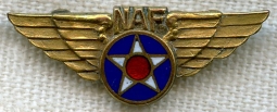 BEING RESEARCHED Gold-Filled "NAF" Naval Aircraft Factory? Lapel Wing NOT FOR SALE UNTIL IDed