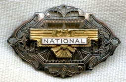 BEING RESEARCHED 1930s-WWII Woman's "National" Service Brooch Cash Registers? NOT FOR SALE TIL IDed