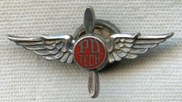 BEING RESEARCHED -Sterling PD Tech School Lapel Pin by Granat Bros. - NOT FOR SALE UNTIL IDed