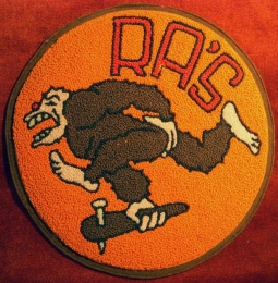 BEING RESEARCHED Lg WWII "RA'S" USN or USAAF Squadron(?) Pacific Theatre Patch NOT FOR SALE TIL IDed