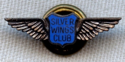 BEING RESEARCHED Silver Wings Club Lapel Wing by Green, Kansas City, Missouri NOT FOR SALE TIL IDed