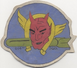 Unique US 614th Bomb Squadron 401st Bomb Group 8th Air Force Jacket Patch