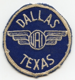 Early WWII Shoulder Patch for United Aircraft Institute (UAI), Dallas, Texas