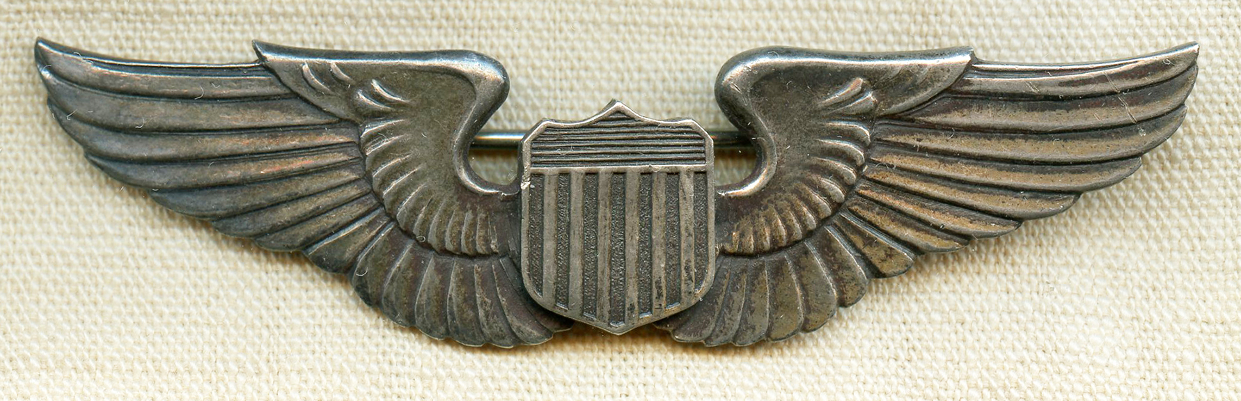 Beautiful Rare WWII USAAF Pilot Wing in Silver, Made in India Possibly ...