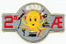 1950s USAF 2nd Armament & Electronics Squadron Patch from Hunter AFB, GA