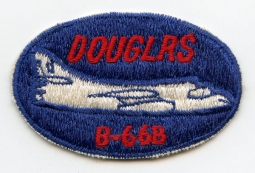 Rare 1960s USAF Douglas B-66B Aircraft Jacket Patch Japanese-Made with Typo