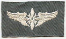 Rare Korean War Era USAF Flight Engineer Wing for Flight Suit