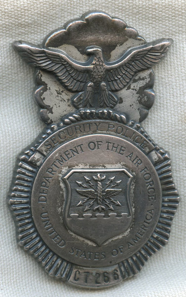 Circa 1970s USAF Security Police Badge NO LONGER AVAILABLE: Flying ...