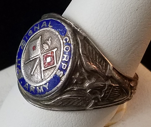 Us army sale sterling silver ring