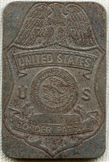 1980's US Border Patrol, US Dept. of Justice, Steel Embossing Die for Stationary or Business Cards