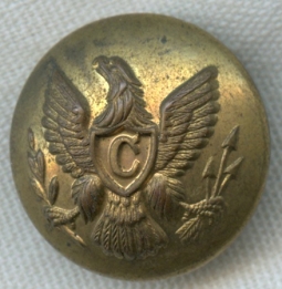 1860s-1870s (Early Indian Wars) US Army Cavalry EM Button "Extra Quality"